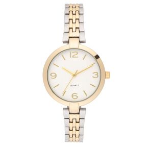 H&H Women's Analogue Watch Gold Bracelet