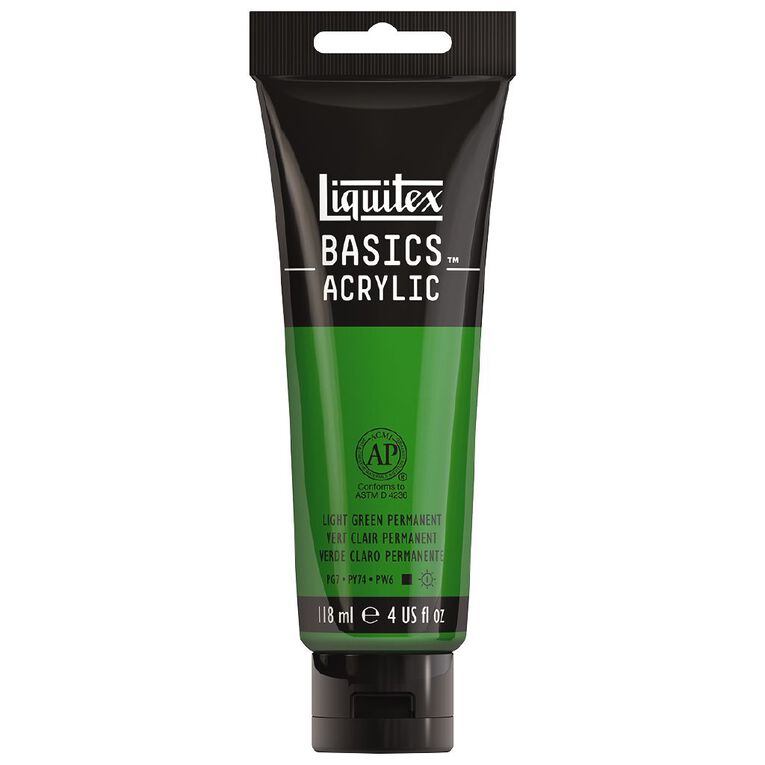 Liquitex Basics Acrylic 118ml Light Green, , hi-res