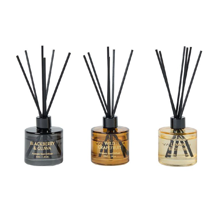 Living & Co Homestay Diffuser Set of 3 Lemon Grapefruit Blackberry, , hi-res