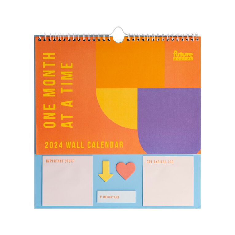 Future Useful Wall Calendar With Sticky Notes 2024 The Warehouse