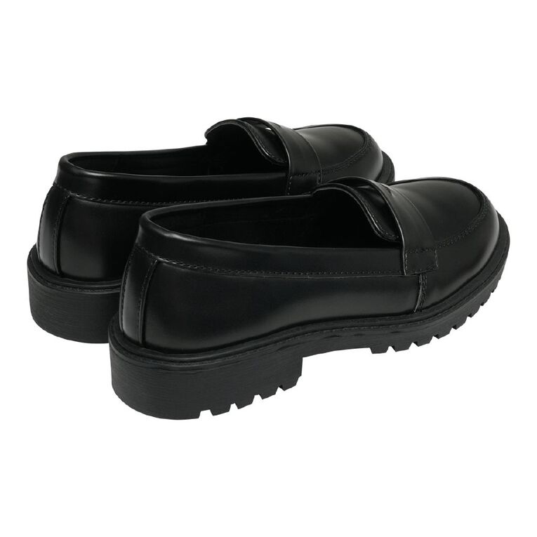 Young Original Senior Kids' School Loafers, Black, hi-res