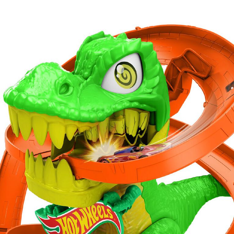 Hot Wheels City T-Rex Fire Station Playset, , hi-res