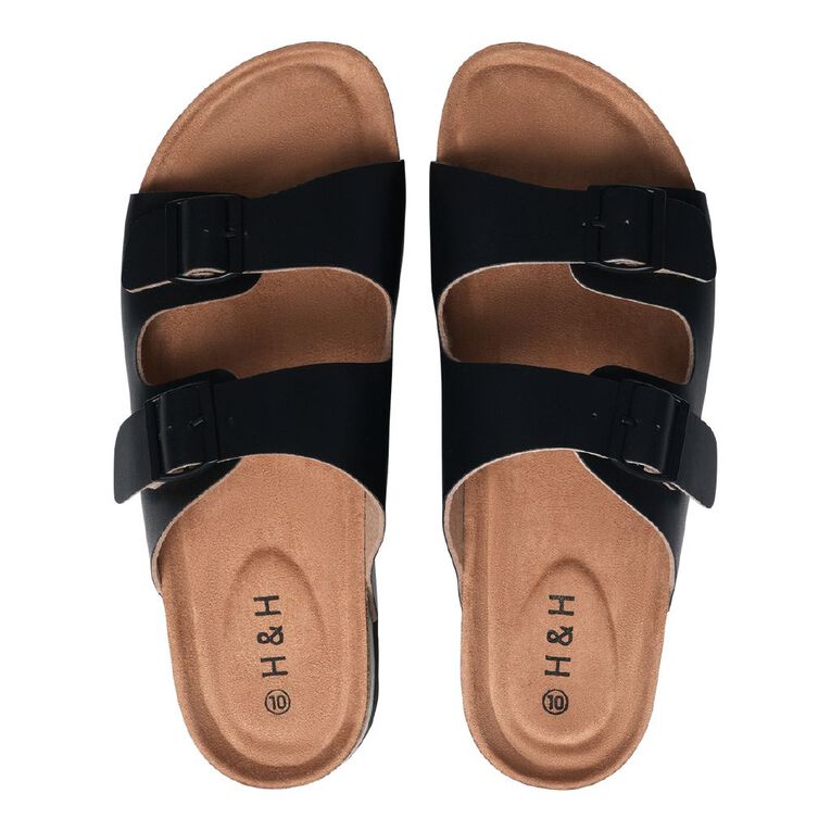 H&H Men's Rufus Sandals, Black, hi-res