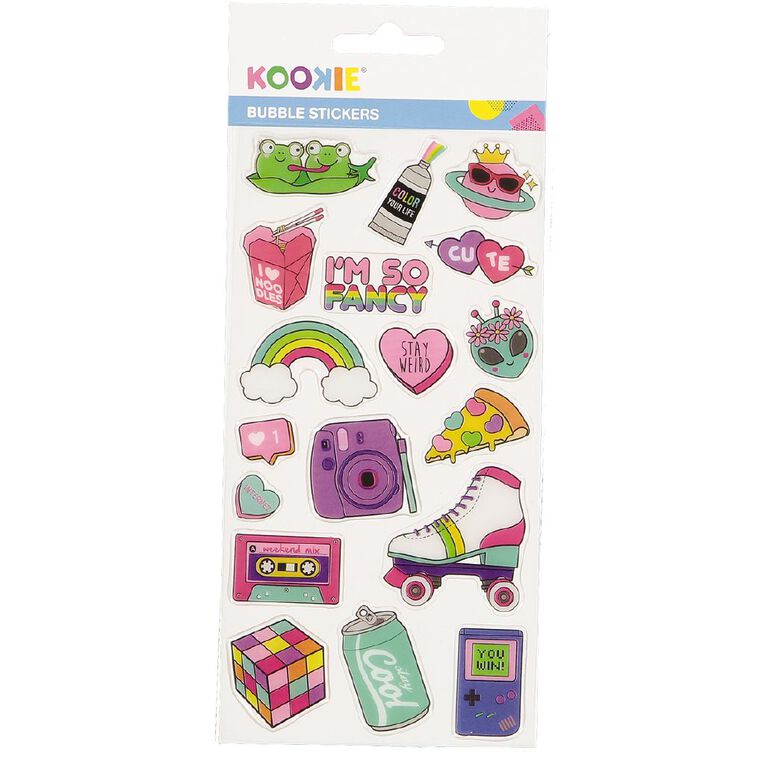 Kookie Sticker Sheet Epoxy Assorted, , hi-res