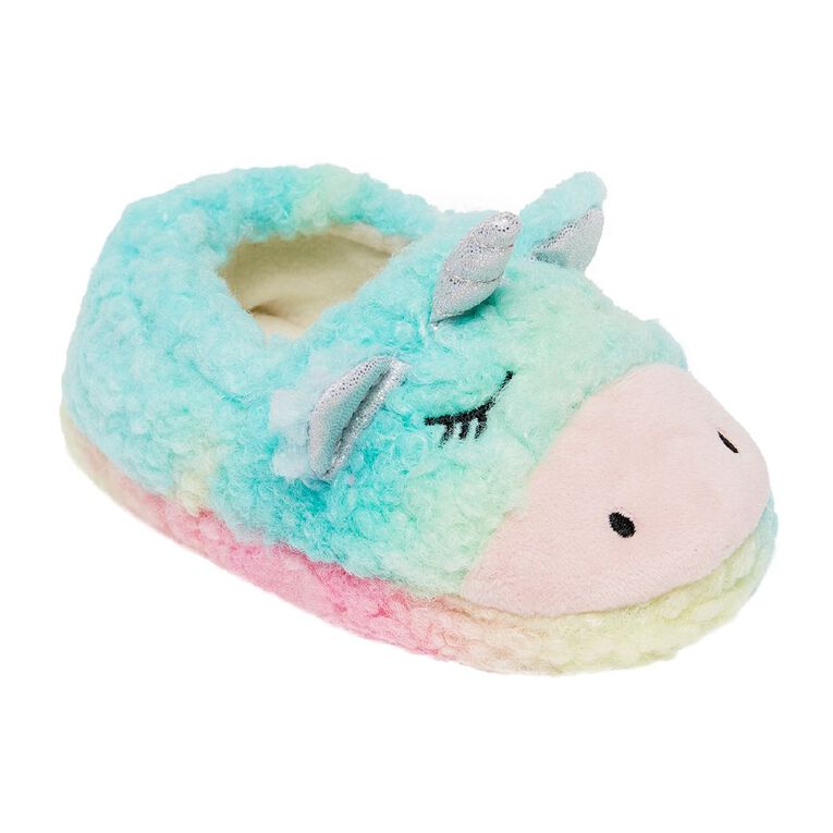 Young Original Junior Kids' Unicorn Closed Back Slippers, Multi-Coloured, hi-res