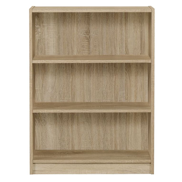 Workspace Soho 3 Tier Bookcase Oak, , hi-res