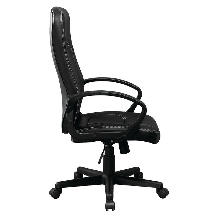 Workspace Valencia Highback Chair Black, , hi-res