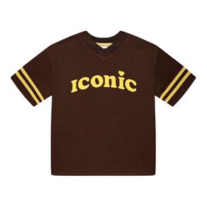 Young Original Toddler Short Sleeve Boxy Eyelet Mesh Tee