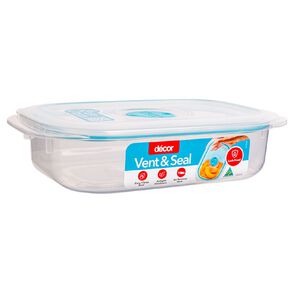 Decor Vent & Seal Plastic Oblong Clear 650ml