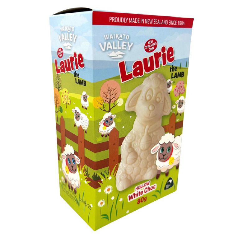 Waikato Valley Chocolates White Chocolate Laurie the Lamb, , hi-res