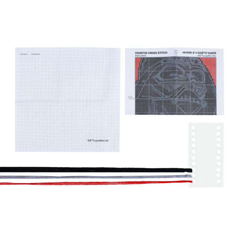 Lucas Film Counted Cross Stitch Mini 10 x 10cm Darth Vader, , hi-res
