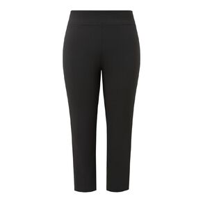 H&H Curve Women's Bengaline Straight Leg Pants