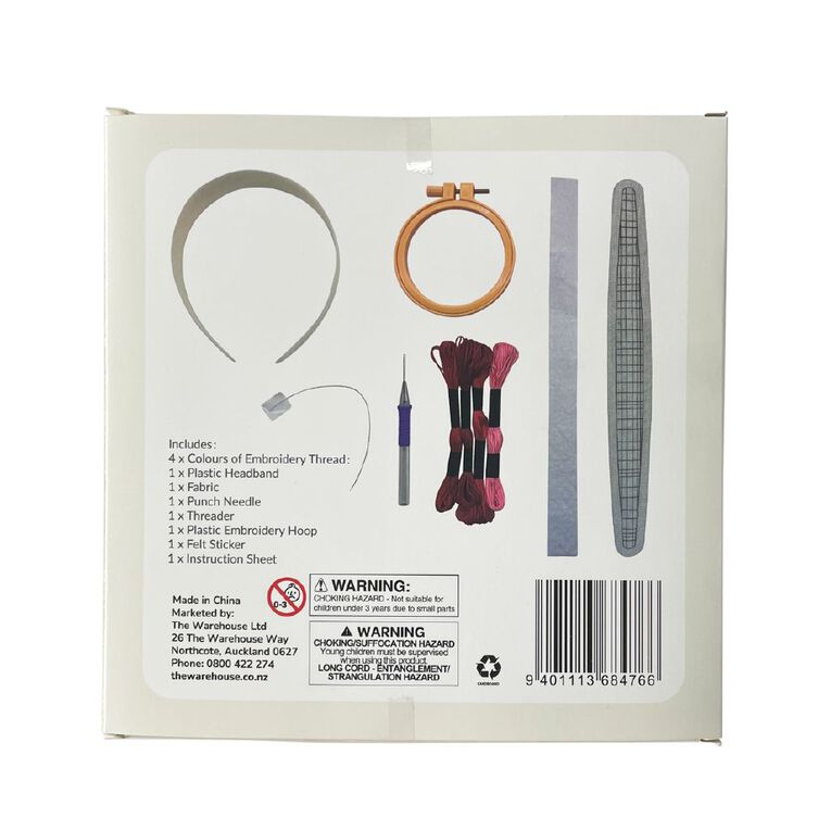 Uniti Craft Adults Needle Punch Headband Checkered, , hi-res
