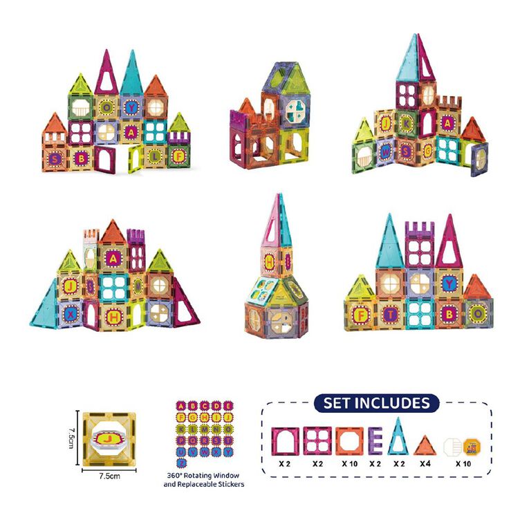 Play Studio Magnetic Tiles Castle 32 Pieces, , hi-res