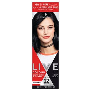 Schwarzkopf Live Colour Hair Colour Deep Black XL