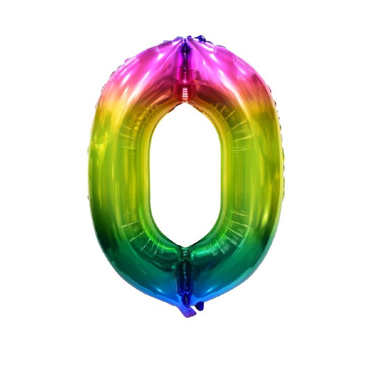 Party Inc Large Foil Balloon Number #0, , hi-res