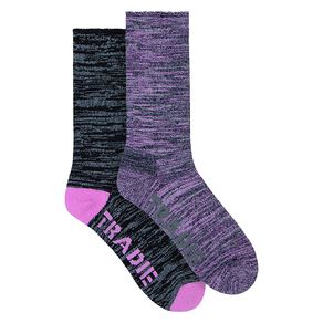 Tradie Women's Crew Socks 2 Pack