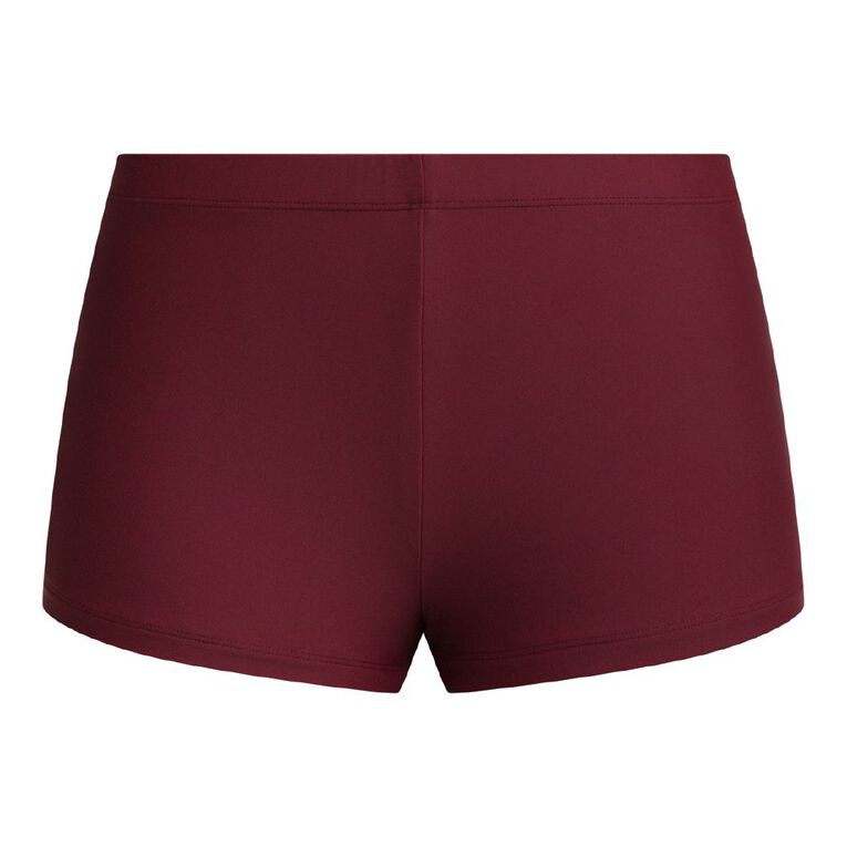 H&H Women's Boyleg Bikini Pants, Red Dark, hi-res