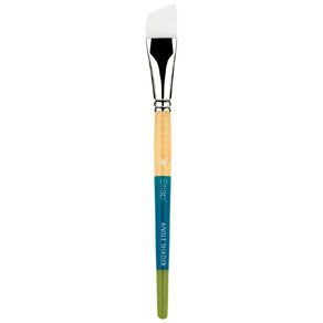 Princeton Snap Brush Short Handle Taklon Angle Shader 3/4 White