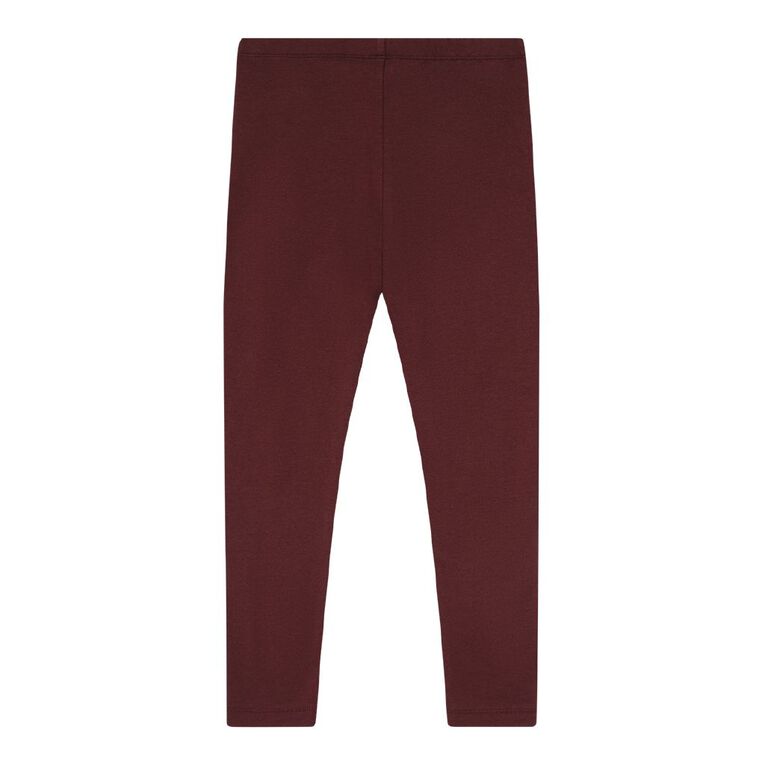 Young Original Plain Leggings, Red Mid, hi-res