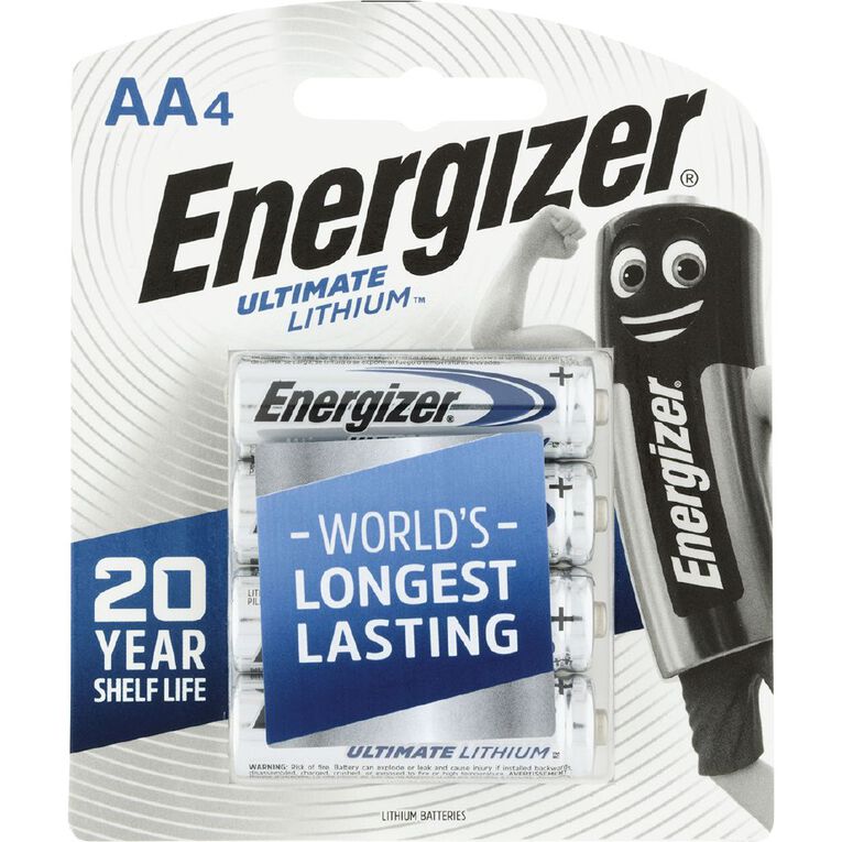 Energizer Ultimate Lithium Batteries AA 4 Pack 4 Pack, , hi-res