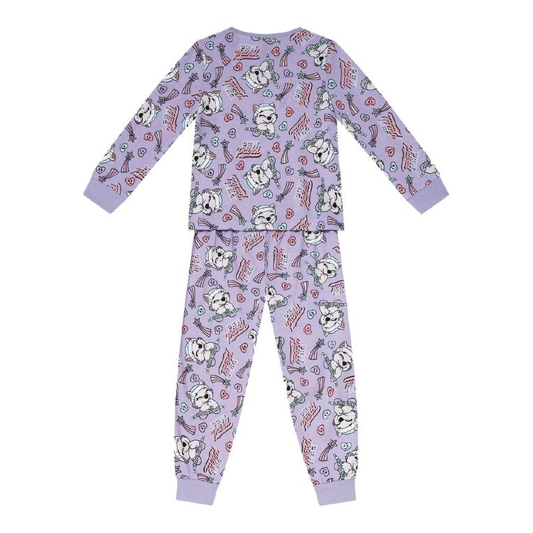 Paw Patrol Girls' Knit Pyjama Set 2 Pack, Pink Light, hi-res
