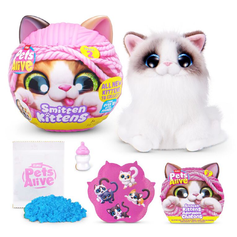 Zuru Pets Alive Smitten Kittens Interactive Plush Series 2, , hi-res