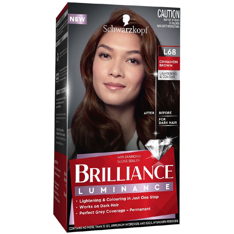 Schwarzkopf Brilliance Luminance L68 Cinnamon Brown Brown, , hi-res