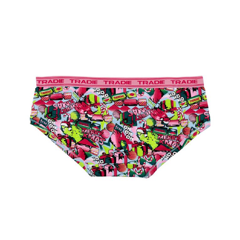 Tradie Women's Boyleg Briefs 3 Pack, Pink Mid, hi-res