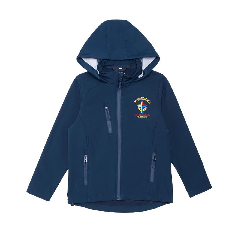 Schooltex St Patricks Te Awamutu Olympic Jacket with Embroidery, Navy, hi-res
