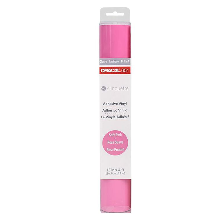 Silhouette Oracle 651 Vinyl Glossy Permanent 12in x 4ft Pink, , hi-res