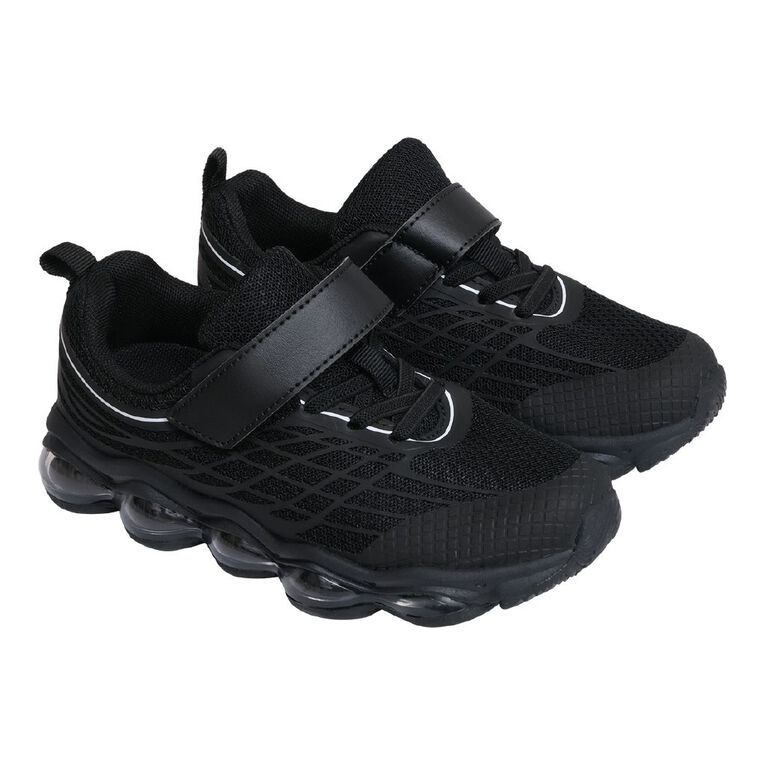 Active Intent Senior Kids' Travis Trainers, Black, hi-res