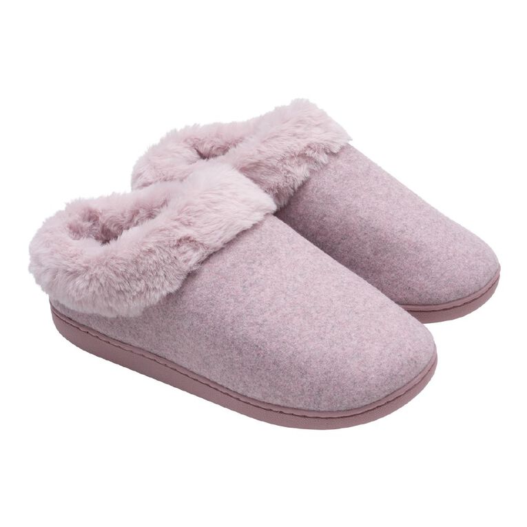 H&H Women's Recycled Memory Slippers, Pink Dark, hi-res