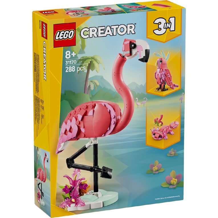 LEGO CREATOR Wild Animals Pink Flamingo 31170, , hi-res