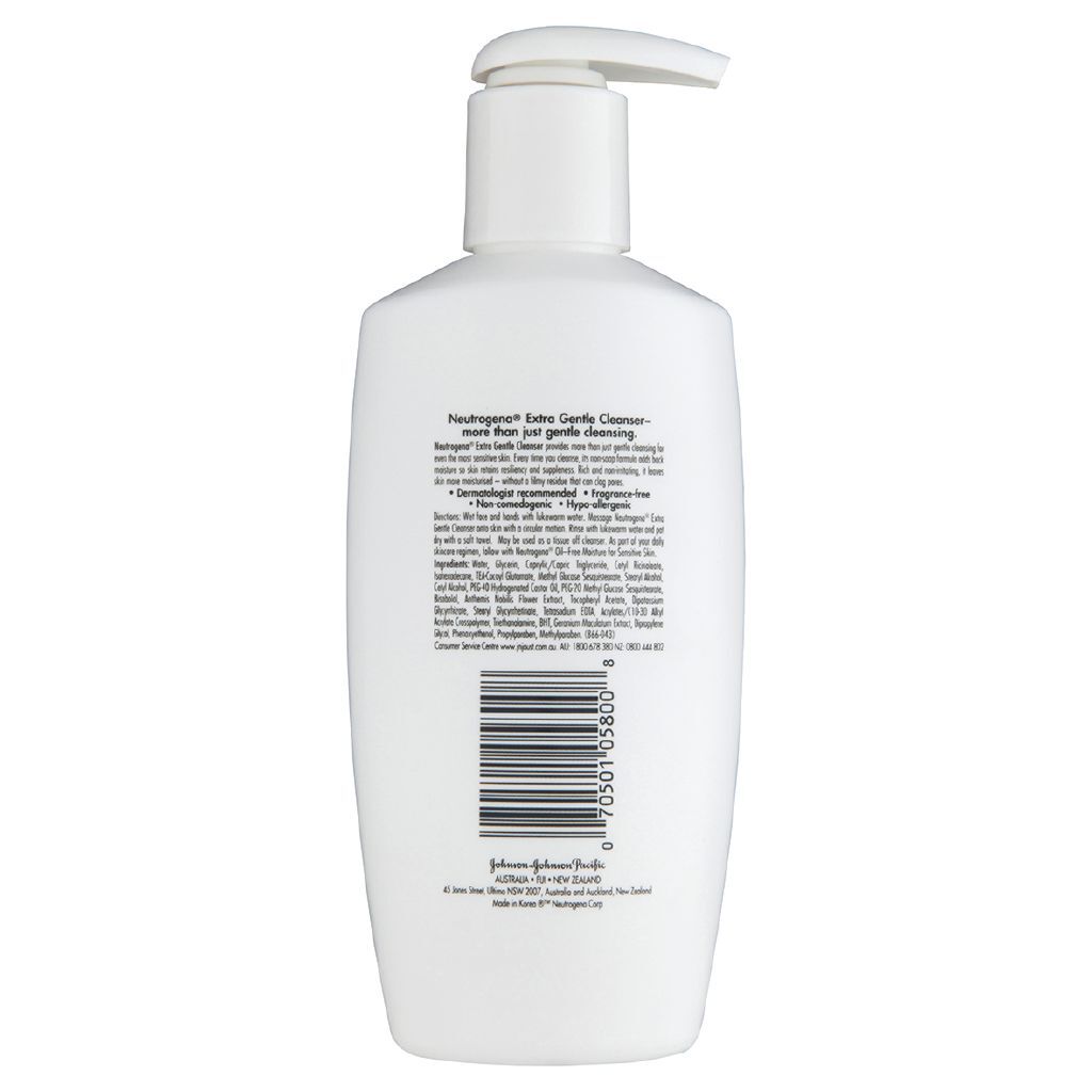neutrogena extra gentle cleanser 200ml