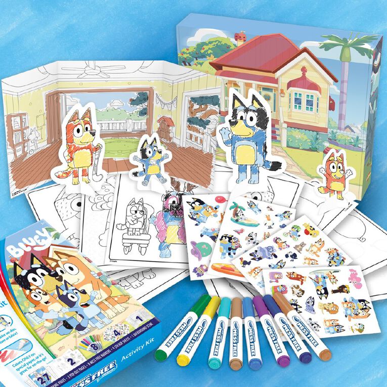 Crayola Mess Free Bluey Activity Kit, , hi-res