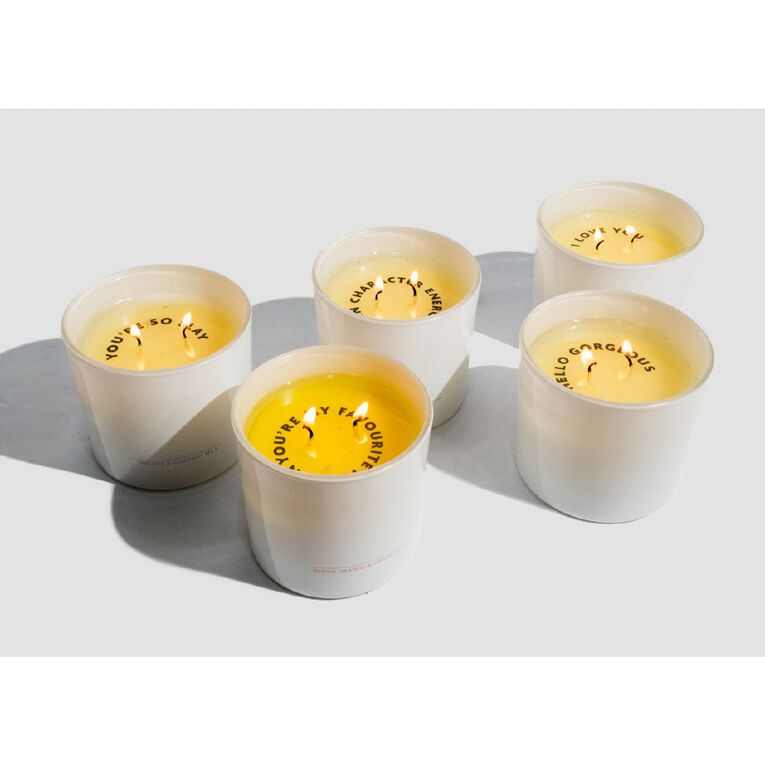 Living & Co Hidden Message Candle Blood Orange & Grapefruit Orange 250g, , hi-res