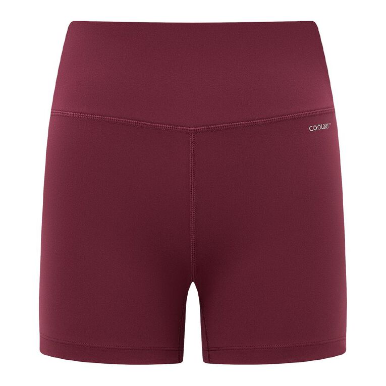 Active Intent Women's 4 Inch Bike Shorts, Red Dark, hi-res