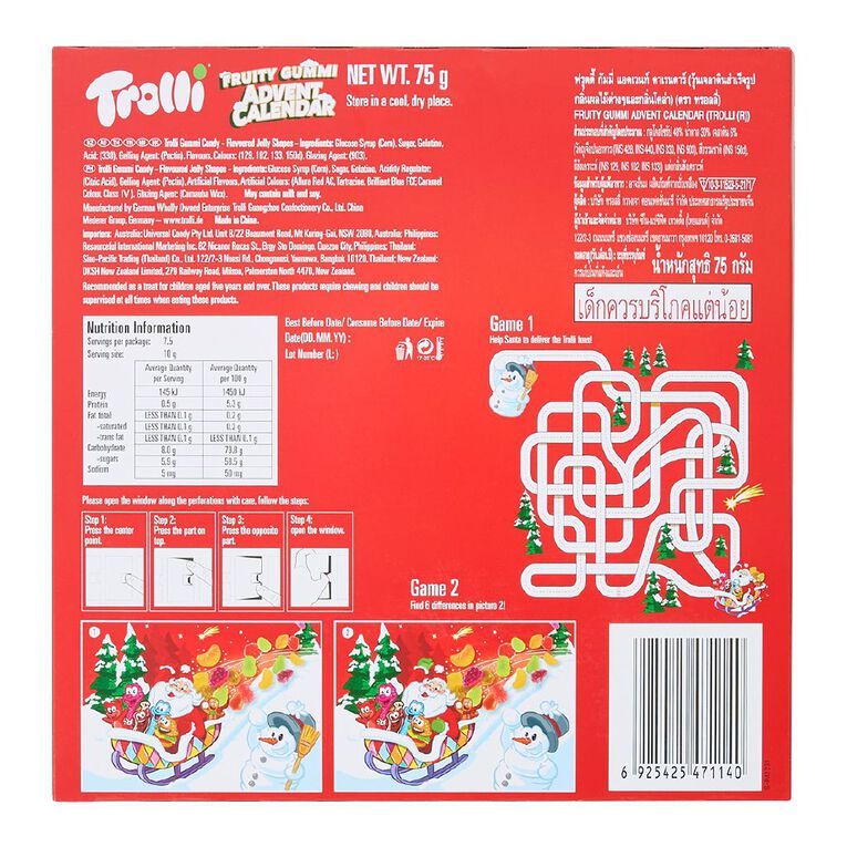 Trolli Advent Calendar The Warehouse