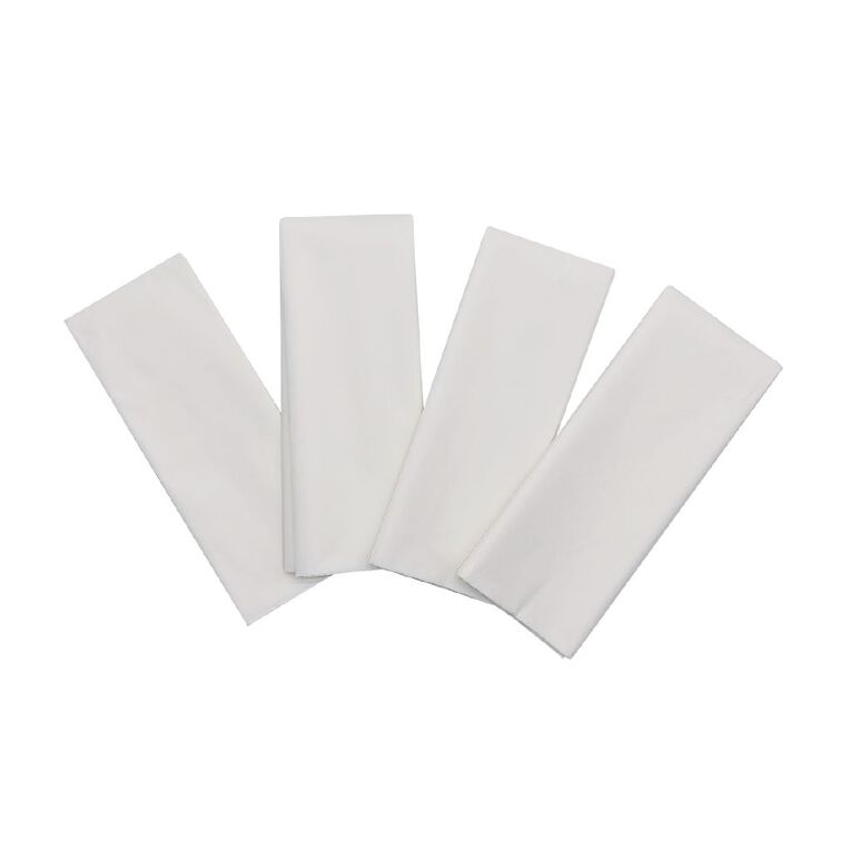 Party Inc Crepe Paper 180 x 50cm White 4 Pack, , hi-res
