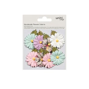 Uniti Craft Adults Handmade Flowers Valerie 8pc Multicoloured