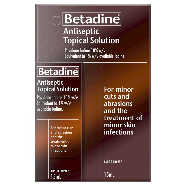 Betadine Antiseptic Topical Solution 15ml, , hi-res
