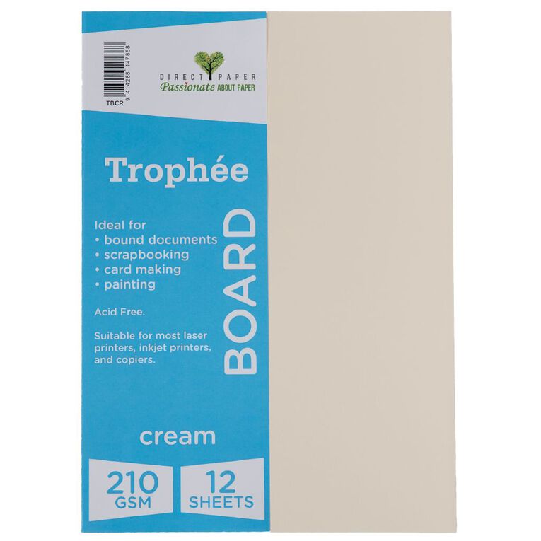 Trophee Board 210gsm Cream A4 12 Pack, , hi-res
