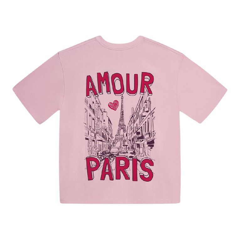 Young Original Short Sleeve Heavy Weight Tee, Pink Light, hi-res
