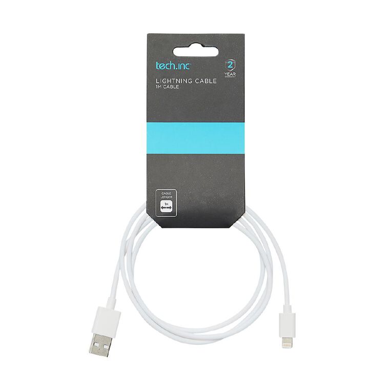 Tech.Inc Lightning Cable 1m White, , hi-res