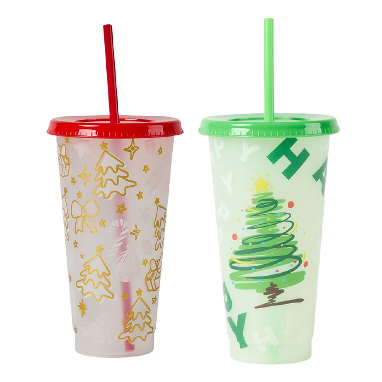 Wonderland Colour Changing Tumbler Christmas All Sorts Red/White, , hi-res