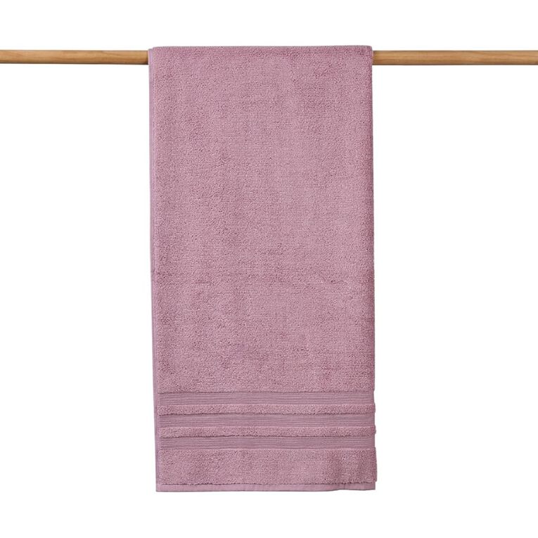 Living & Co Plush Plain Bath Towel Lilac, , hi-res