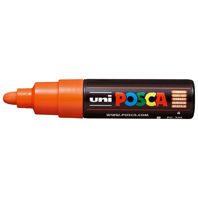 Uni Posca Marker 4.5-5.5mm Bold Bullet Orange, , hi-res