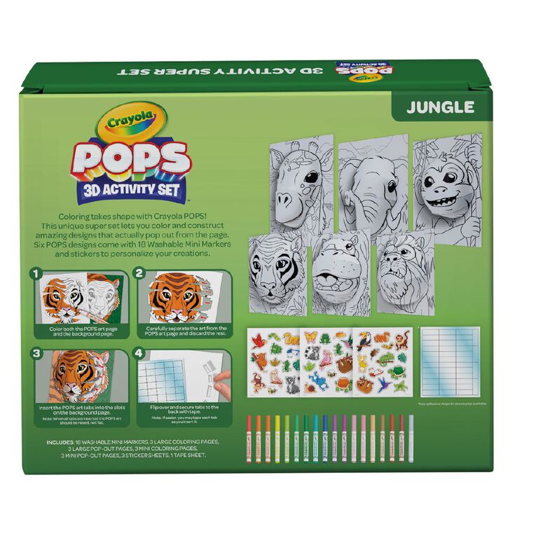 Crayola Pops 3d Activity Super Set - Jungle, , hi-res