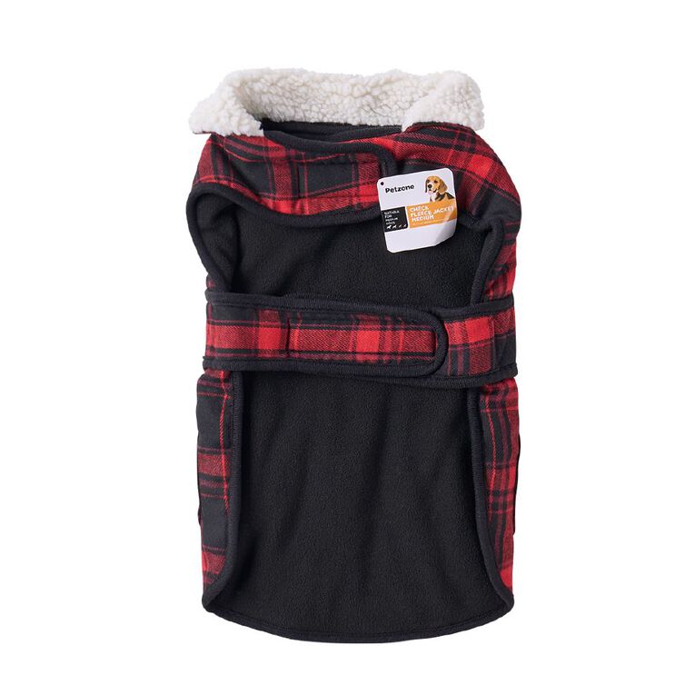 Petzone Check Jacket Red Medium, , hi-res